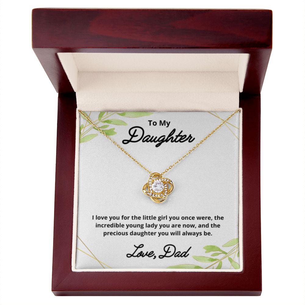 To My Daughter Necklace, Father Daughter Necklace, Father to Daughter Birthday Gift, Gifts to Daughter from Dad