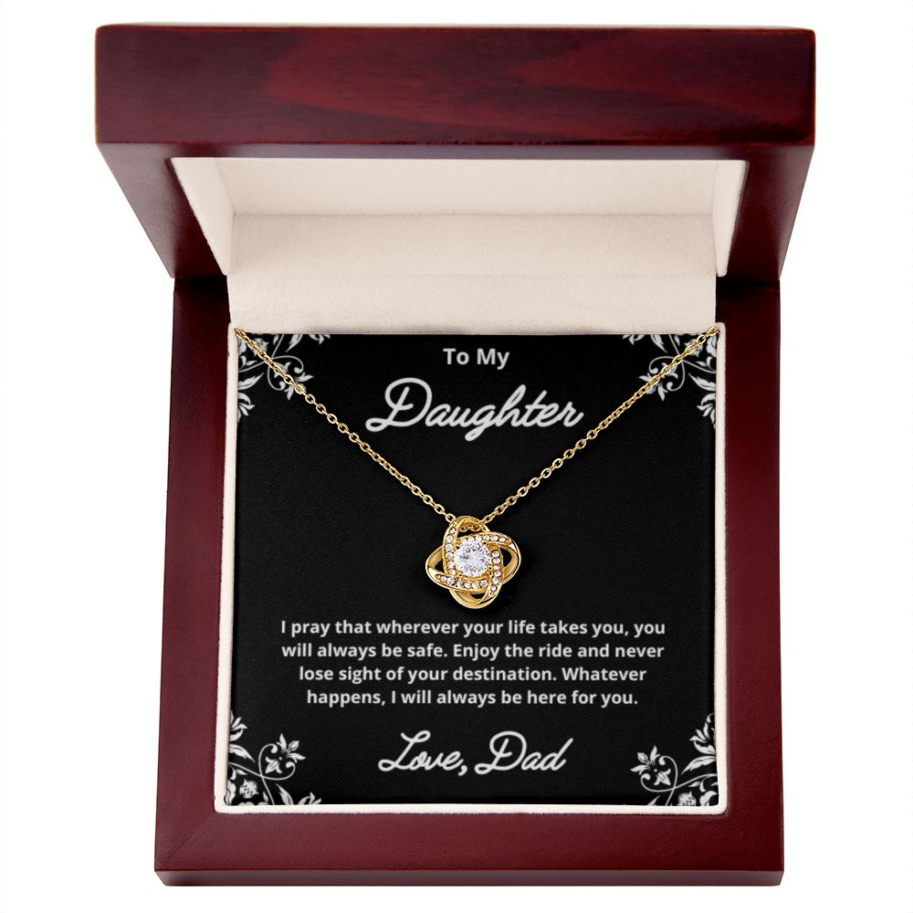 To My Daughter Necklace, Father Daughter Necklace, Father to Daughter Birthday Gift, Gifts to Daughter from Dad