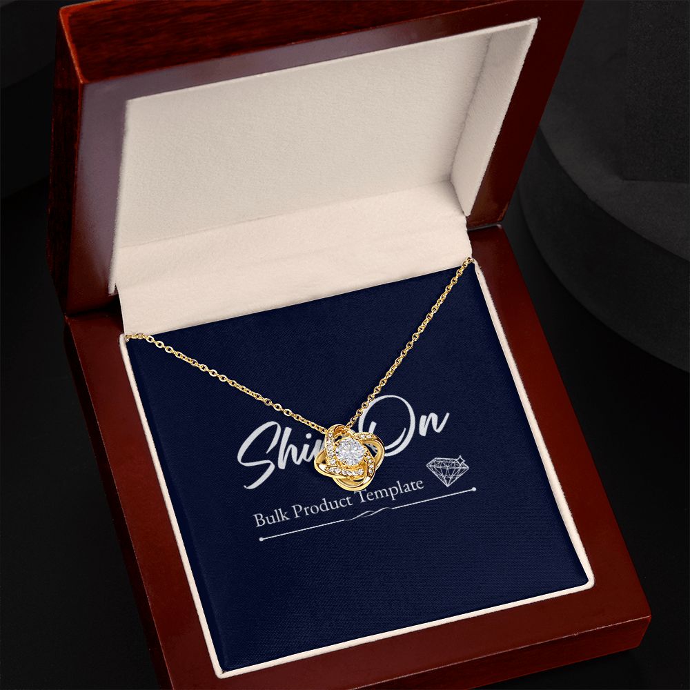 Love Knot Necklace Template