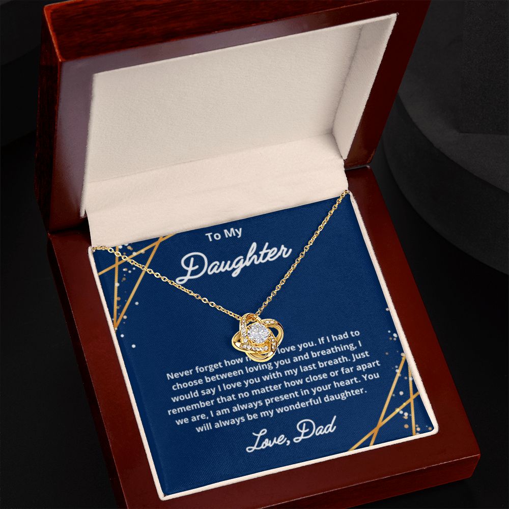 To My Daughter Necklace, Father Daughter Necklace, Father to Daughter Birthday Gift, Gifts to Daughter from Dad