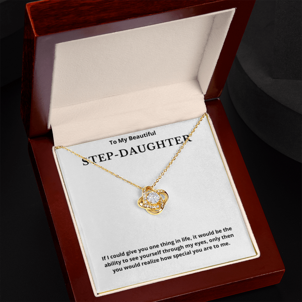 Step Daughter Gift for Step Daughter Bonus Daughter Gift Necklace Blended Family Stepdaughter Gift daughter of Bride Groom wedding gift