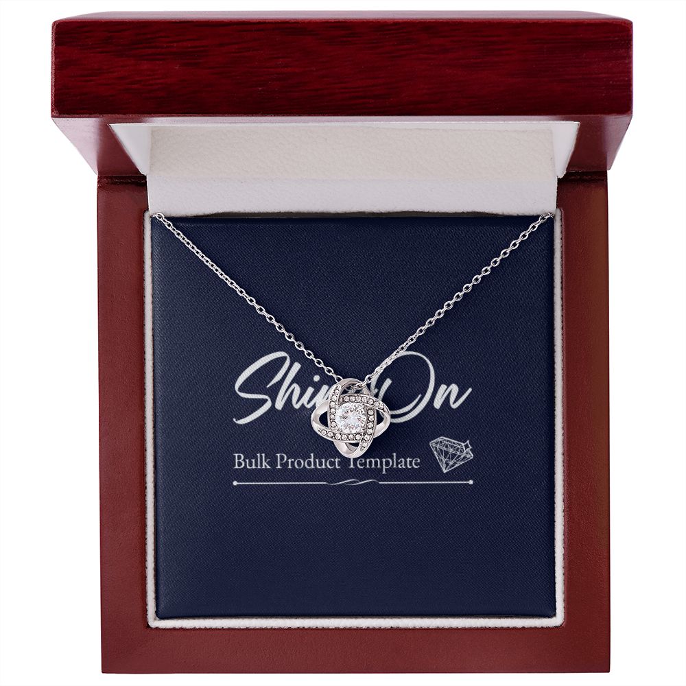 Love Knot Necklace Template