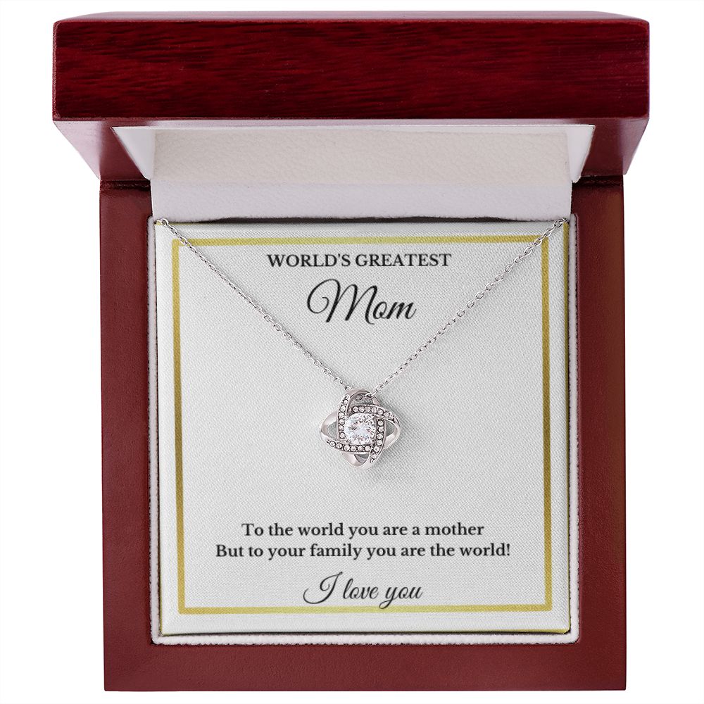Mother's Day Necklace, Christmas Mom Necklace Gift, Message Card Jewelry, Minimalist Jewelry, For Mom, From Daughter, From Son