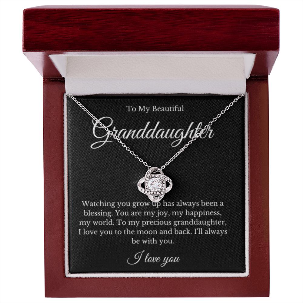 Grandparent Granddaughter Necklace, Grandparent Gift, Daughter Gift, Jewelry for Granddaughter, Message Card Necklace, Christmas Gift