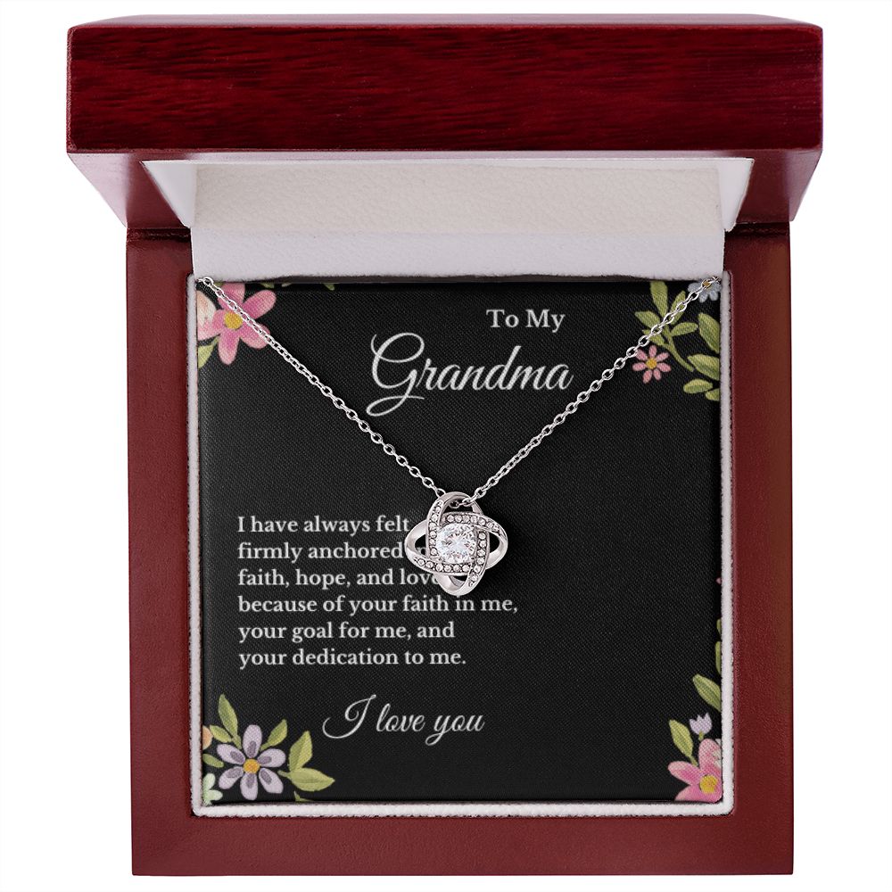To My Grandma Necklace, Granddaughter Gift to Grandma, From Granddaughter, From Grandson, Grandma Birthday Gift, Christmas Gift for Her