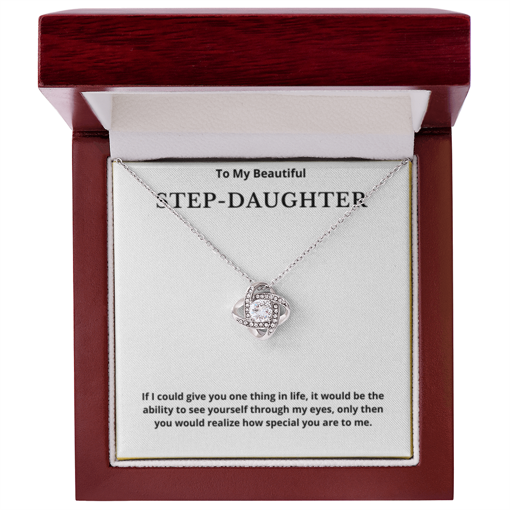 Step Daughter Gift for Step Daughter Bonus Daughter Gift Necklace Blended Family Stepdaughter Gift daughter of Bride Groom wedding gift