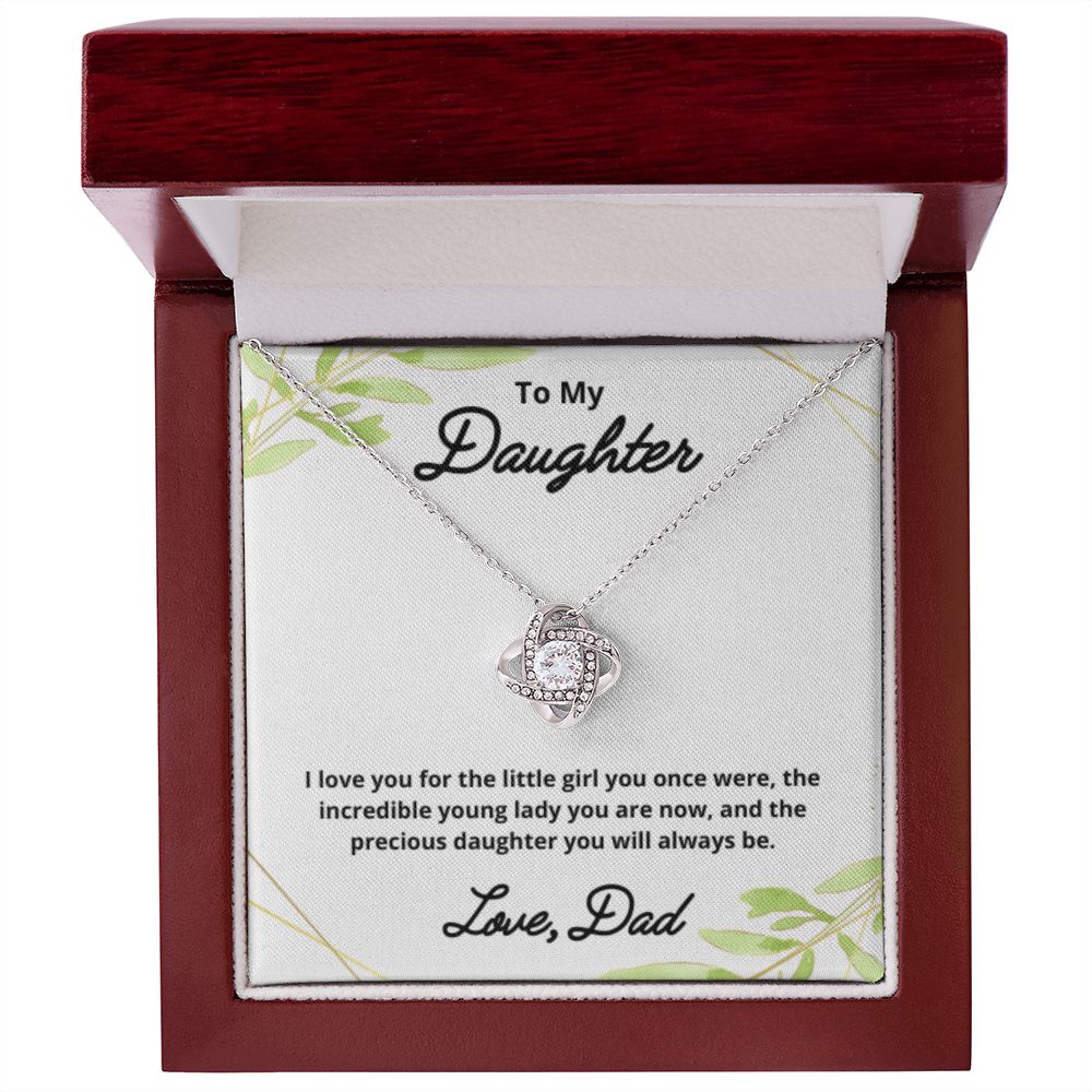 To My Daughter Necklace, Father Daughter Necklace, Father to Daughter Birthday Gift, Gifts to Daughter from Dad