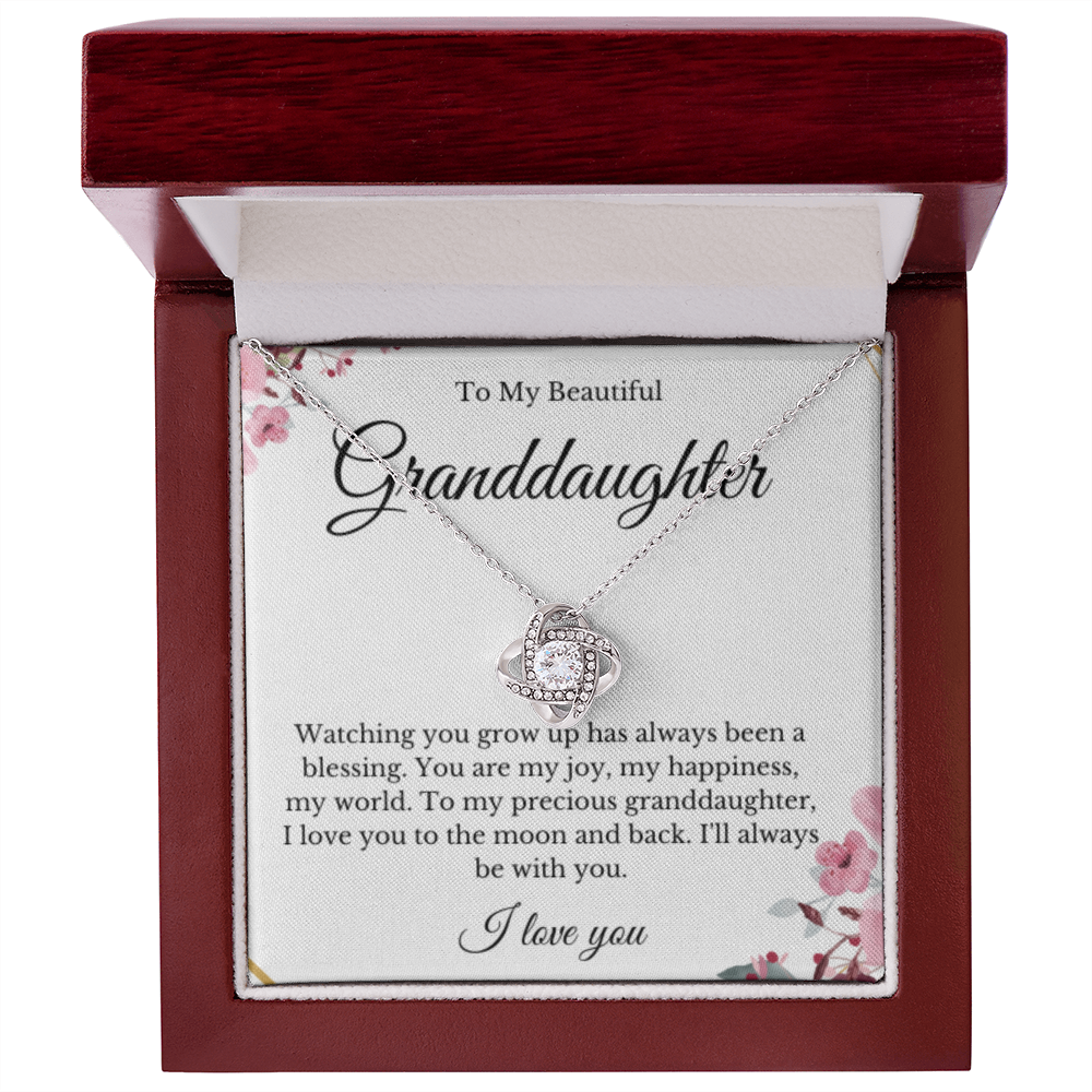 Grandparent Granddaughter Necklace, Grandparent Gift, Daughter Gift, Jewelry for Granddaughter, Message Card Necklace, Christmas Gift