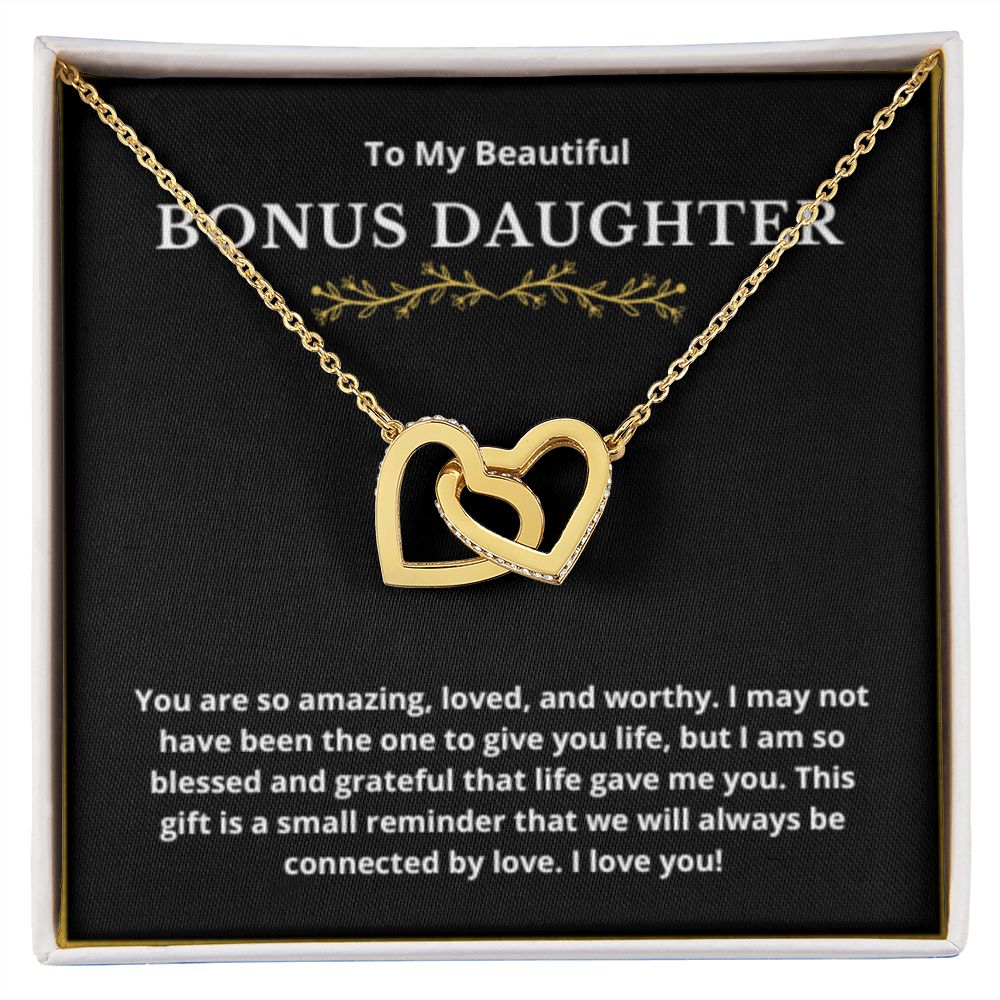 BONUS DAUGHTER gift for step daughter wedding gifts step daughter necklace gift to step daughter from bride groom stepmother BIRTHDAY gift