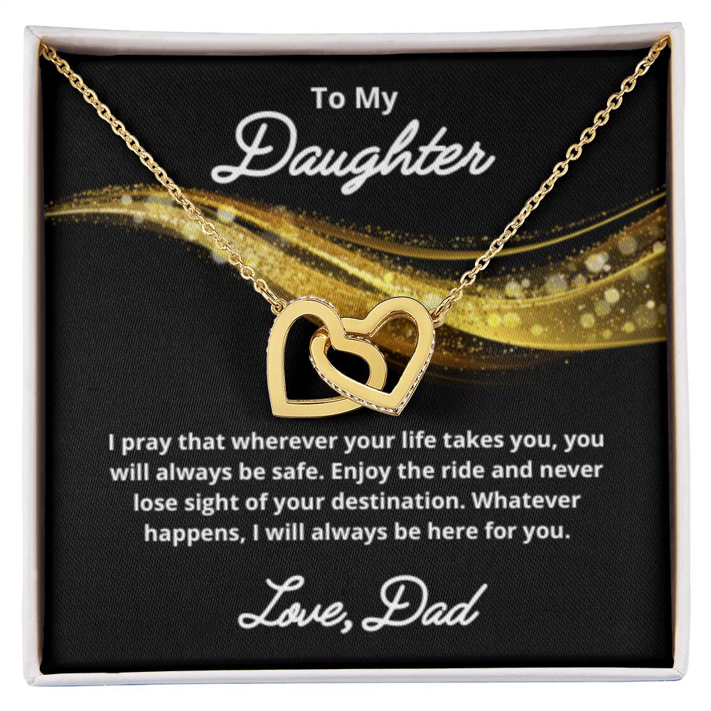 To My Daughter Necklace, Father Daughter Necklace, Father to Daughter Birthday Gift, Gifts to Daughter from Dad