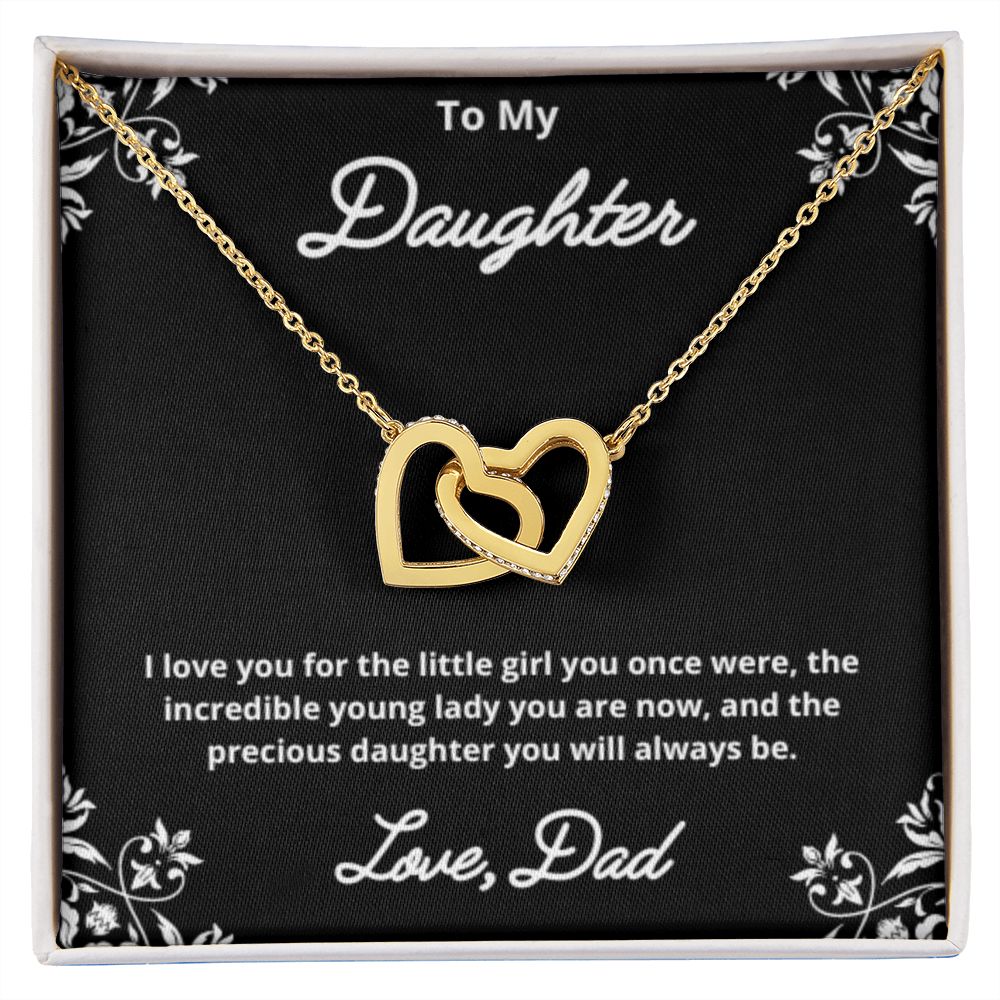 To My Daughter Necklace, Father Daughter Necklace, Father to Daughter Birthday Gift, Gifts to Daughter from Dad