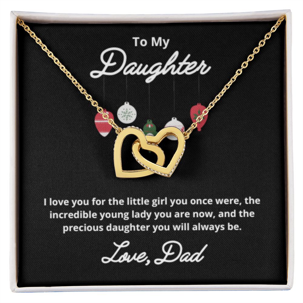 To My Daughter Necklace, Father Daughter Necklace, Father to Daughter Birthday Gift, Gifts to Daughter from Dad