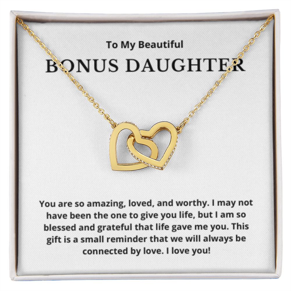BONUS DAUGHTER gift for step daughter wedding gifts step daughter necklace gift to step daughter from bride groom stepmother BIRTHDAY gift