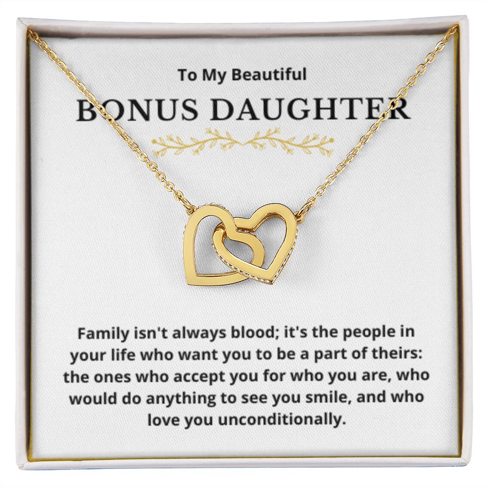 BONUS DAUGHTER gift for step daughter wedding gifts step daughter necklace gift to step daughter from bride groom stepmother BIRTHDAY gift