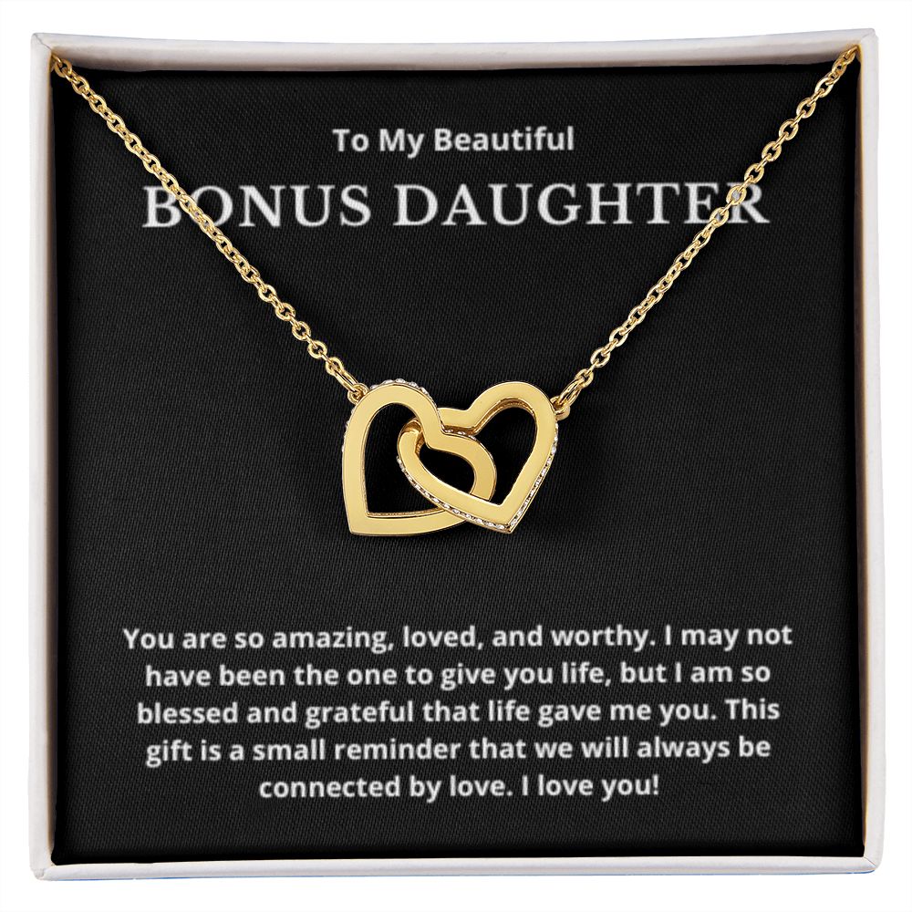 BONUS DAUGHTER gift for step daughter wedding gifts step daughter necklace gift to step daughter from bride groom stepmother BIRTHDAY gift