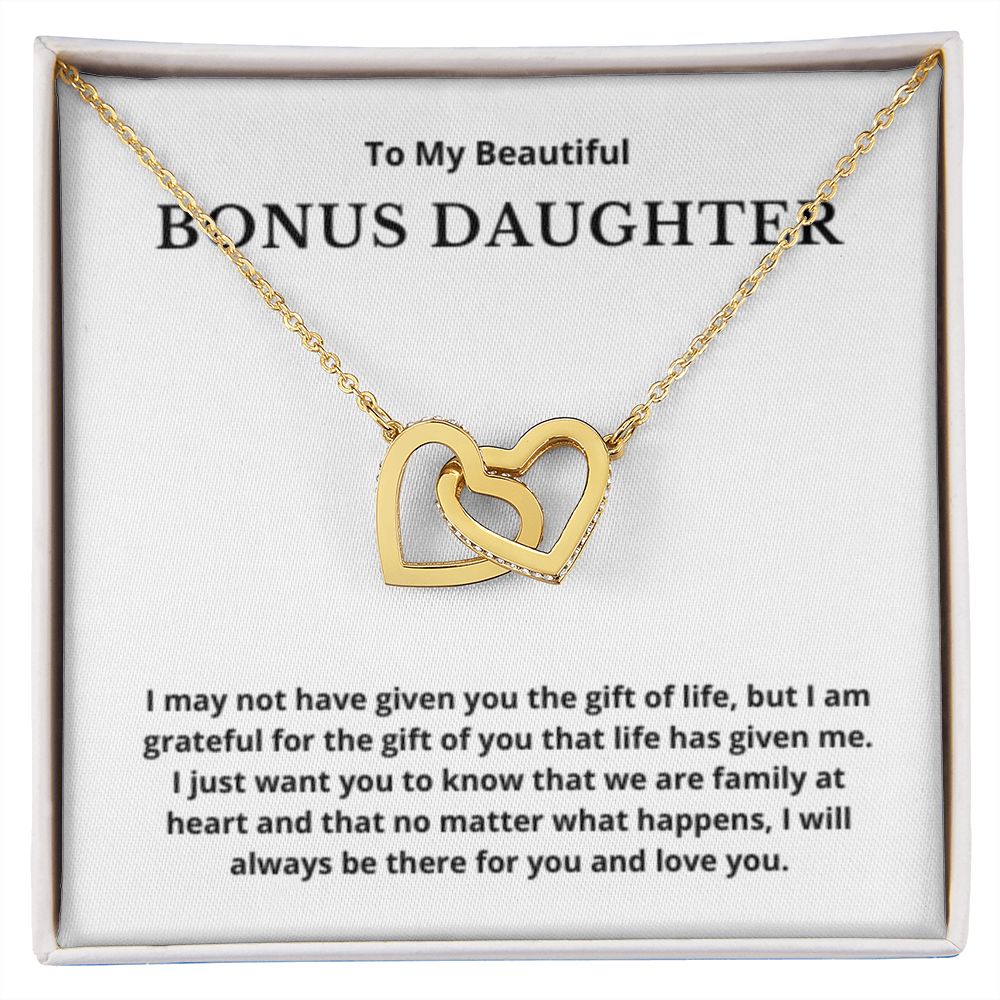 BONUS DAUGHTER gift for step daughter wedding gifts step daughter necklace gift to step daughter from bride groom stepmother BIRTHDAY gift