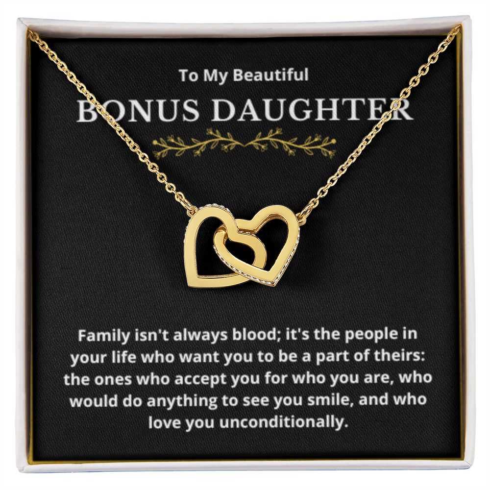 BONUS DAUGHTER gift for step daughter wedding gifts step daughter necklace gift to step daughter from bride groom stepmother BIRTHDAY gift
