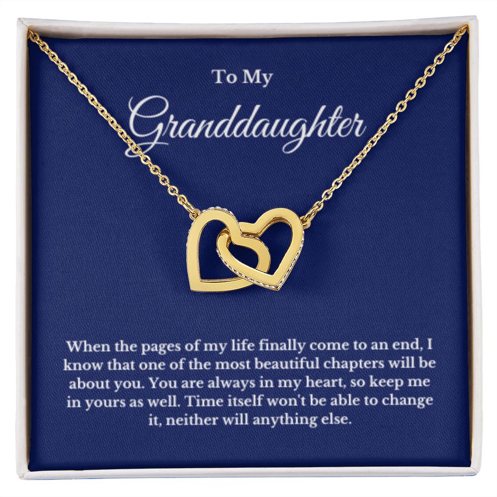 To My Granddaughter Necklace, Granddaughter Gift from Grandpa, Grandma, Birthday Graduation Gift, Christmas Gift for Her