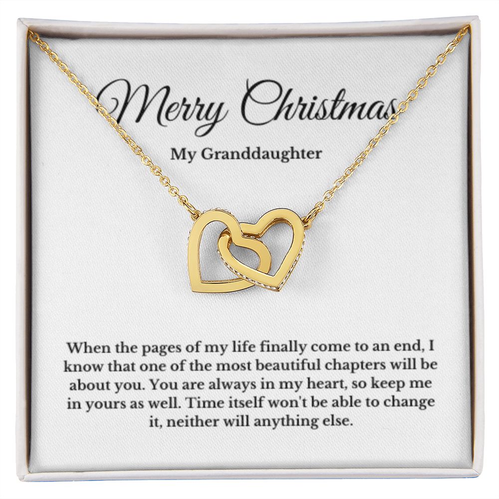 To My Granddaughter Necklace, Granddaughter Gift from Grandpa, Grandma, Birthday Graduation Gift, Christmas Gift for Her
