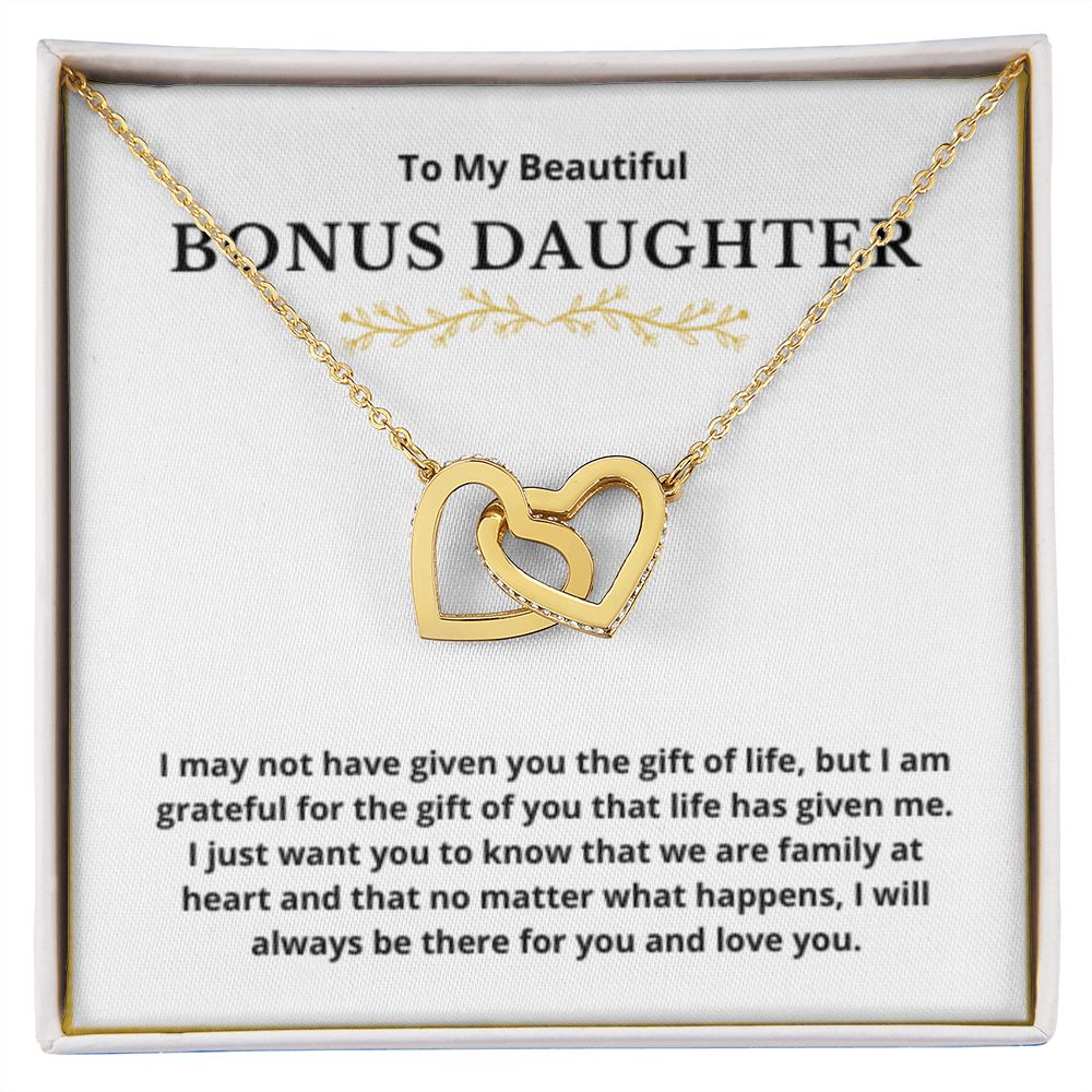 BONUS DAUGHTER gift for step daughter wedding gifts step daughter necklace gift to step daughter from bride groom stepmother BIRTHDAY gift