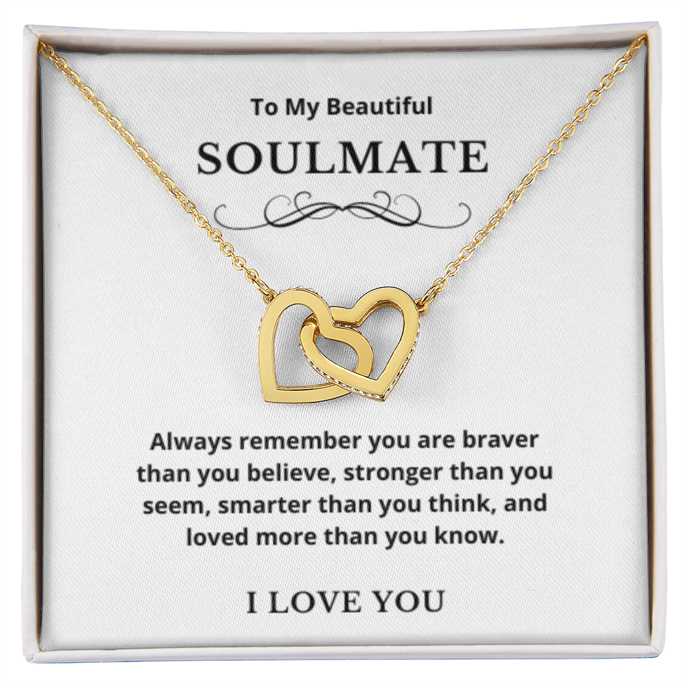 Hearts Jewelry, FG Family Gift, Wife Necklace, Gift from Husband/Boyfriend, To My Soulmate Jewelry, Birthday Gift