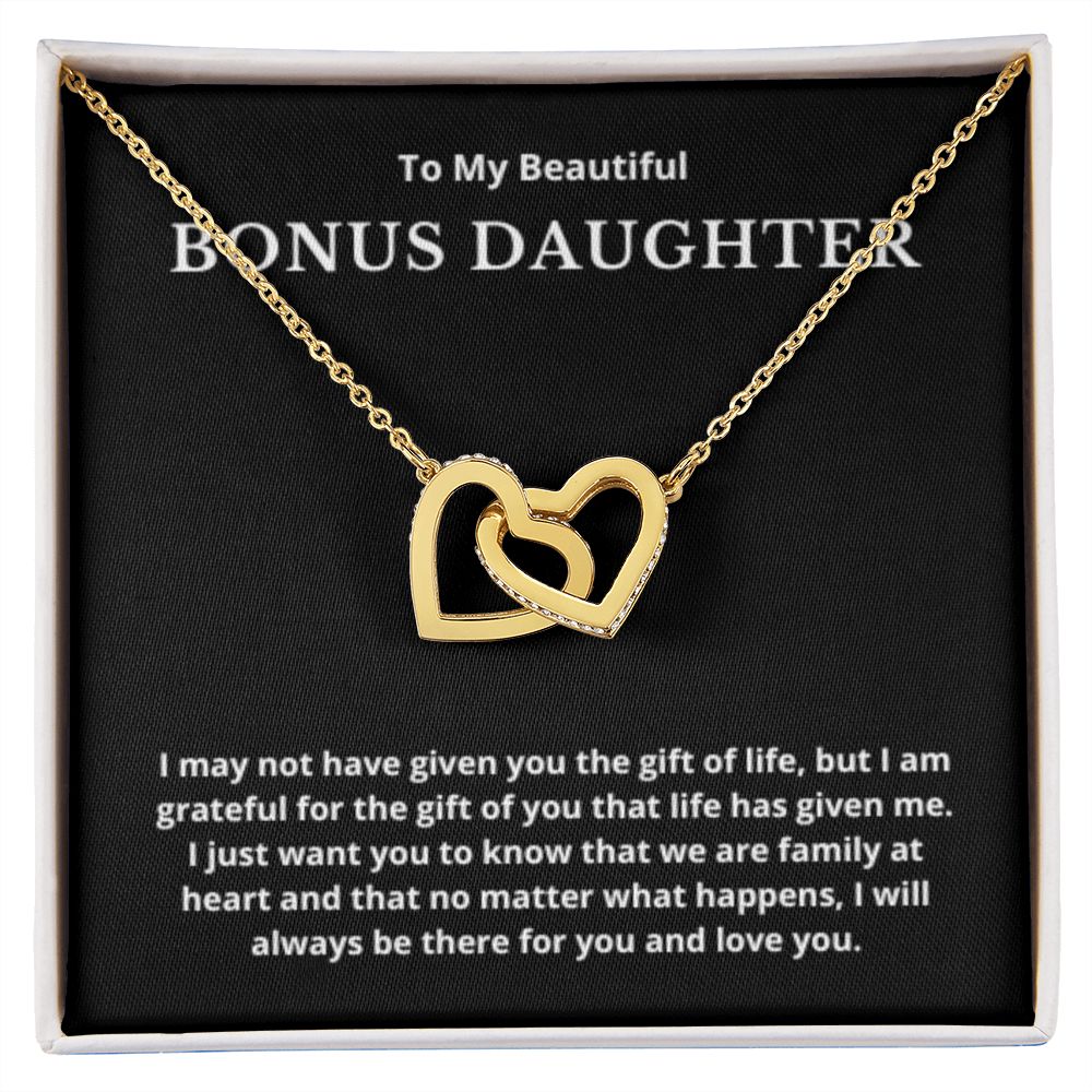BONUS DAUGHTER gift for step daughter wedding gifts step daughter necklace gift to step daughter from bride groom stepmother BIRTHDAY gift