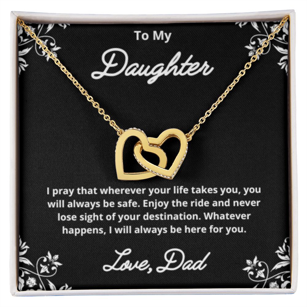 To My Daughter Necklace, Father Daughter Necklace, Father to Daughter Birthday Gift, Gifts to Daughter from Dad