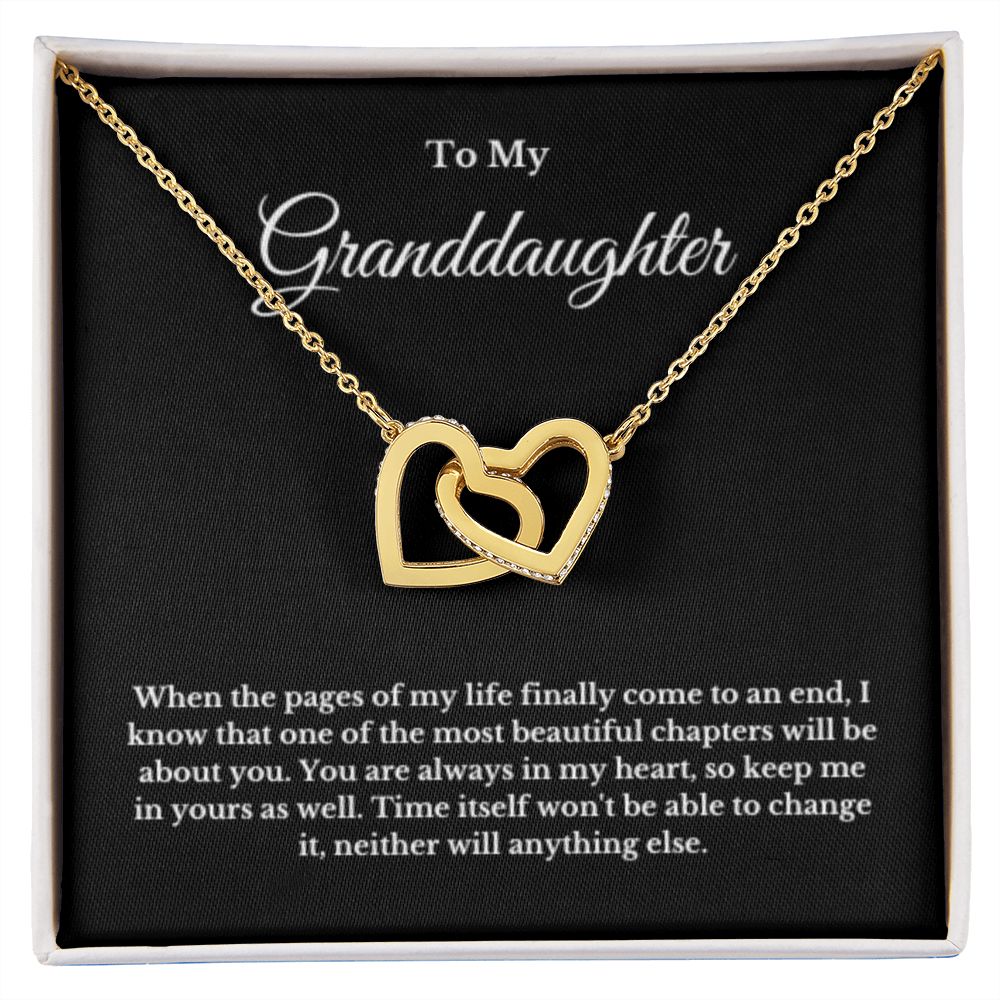 To My Granddaughter Necklace, Granddaughter Gift from Grandma, Birthday Graduation Gift, Christmas Gift for Her