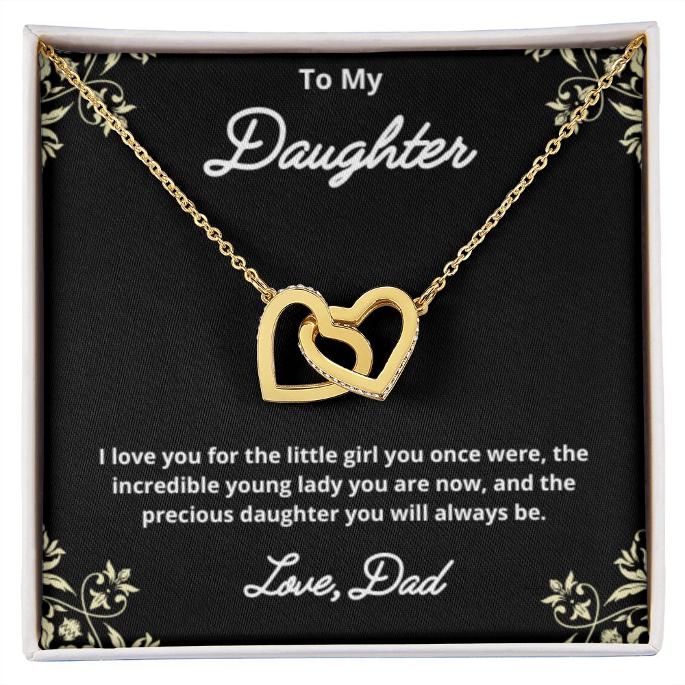 To My Daughter Necklace, Father Daughter Necklace, Father to Daughter Birthday Gift, Gifts to Daughter from Dad