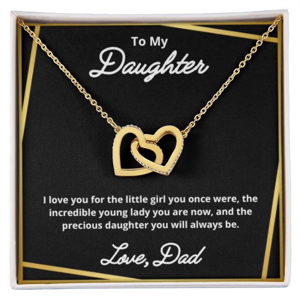 To My Daughter Necklace, Father Daughter Necklace, Father to Daughter Birthday Gift, Gifts to Daughter from Dad