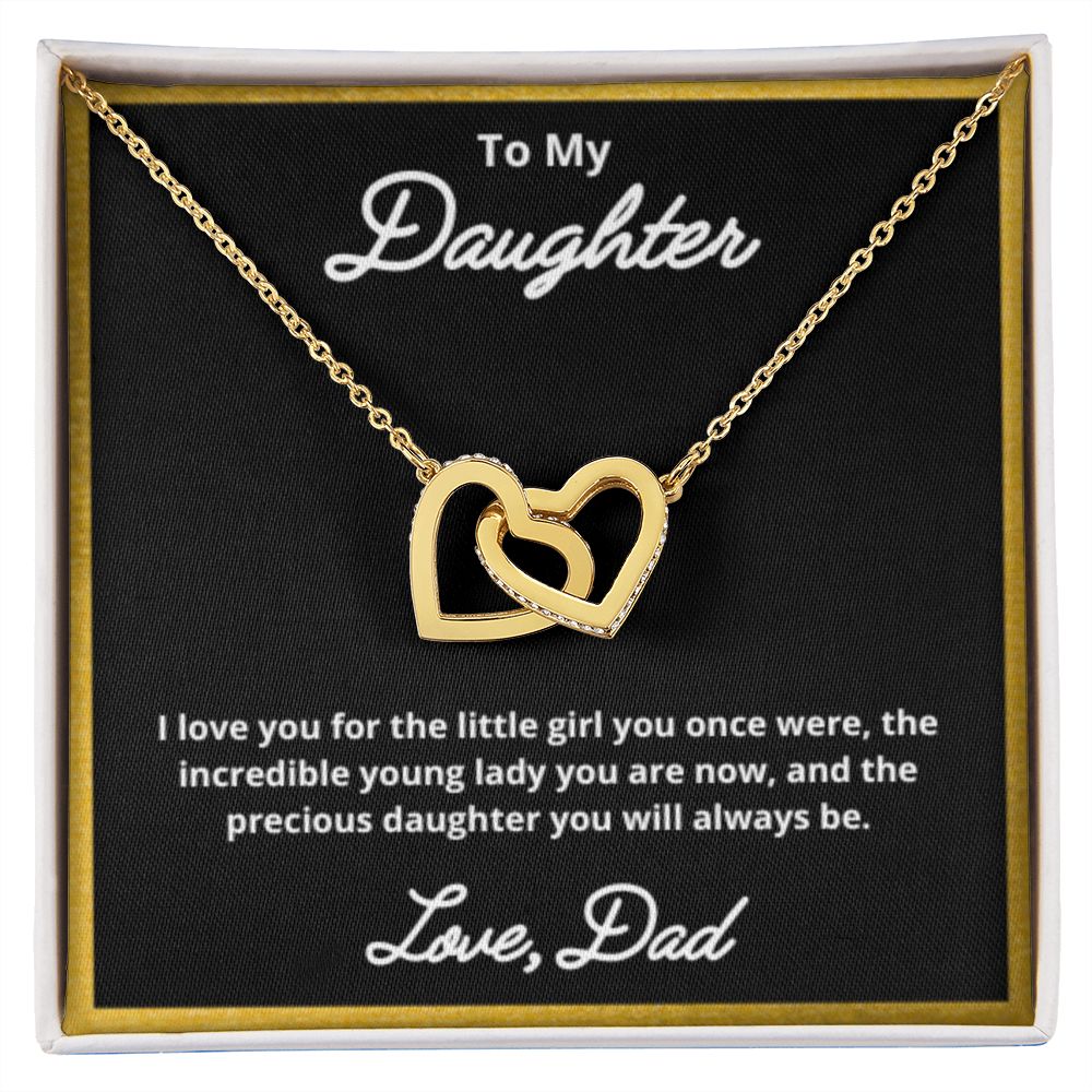 To My Daughter Necklace, Father Daughter Necklace, Father to Daughter Birthday Gift, Gifts to Daughter from Dad