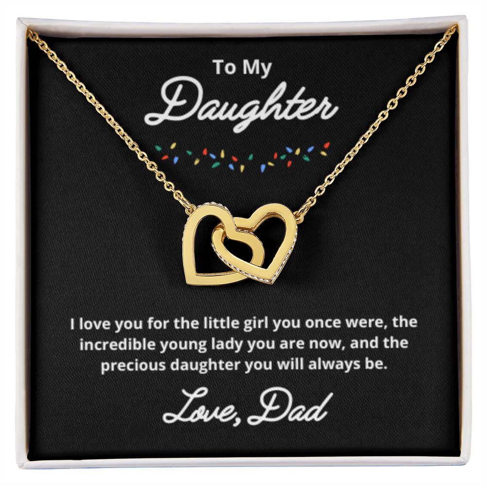 To My Daughter Necklace, Father Daughter Necklace, Father to Daughter Birthday Gift, Gifts to Daughter from Dad