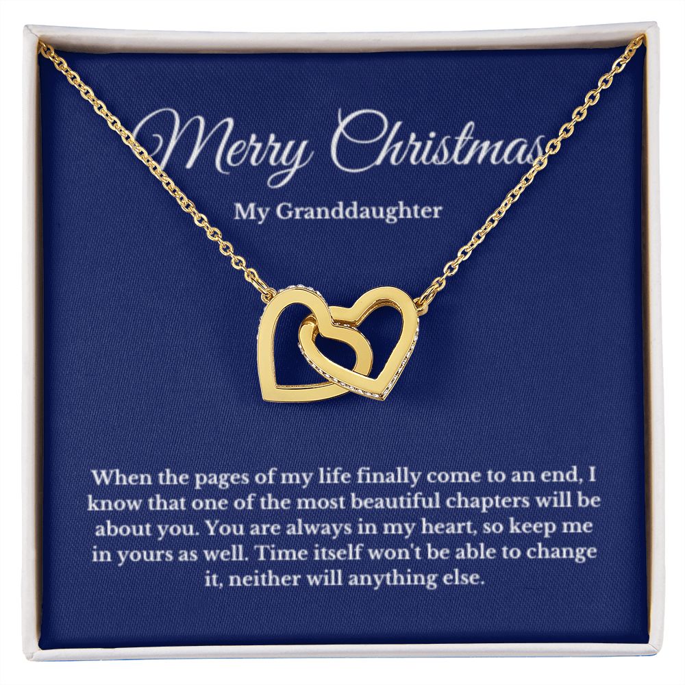 To My Granddaughter Necklace, Granddaughter Gift from Grandpa, Grandma, Birthday Graduation Gift, Christmas Gift for Her