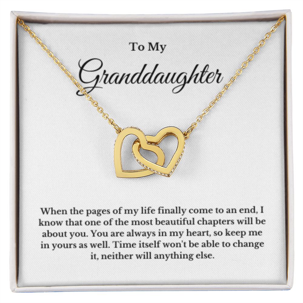 To My Granddaughter Necklace, Granddaughter Gift from Grandpa, Grandma, Birthday Graduation Gift, Christmas Gift for Her