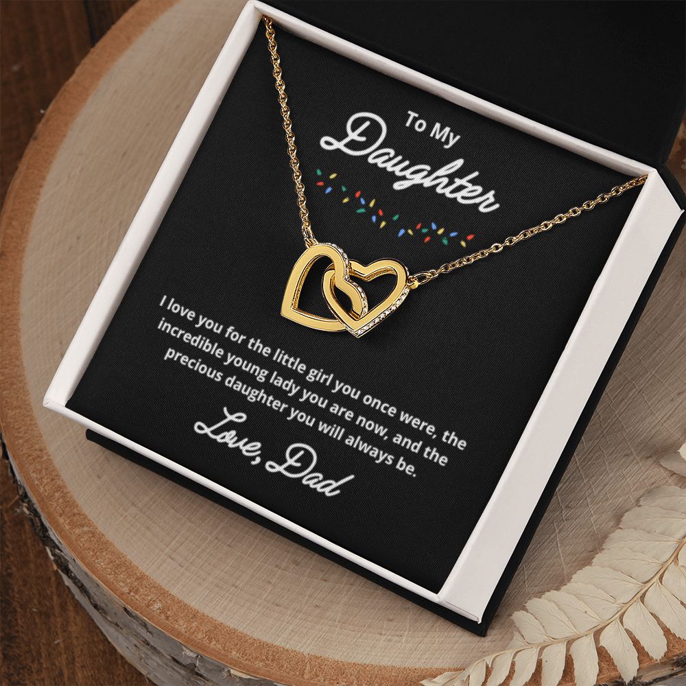 To My Daughter Necklace, Father Daughter Necklace, Father to Daughter Birthday Gift, Gifts to Daughter from Dad