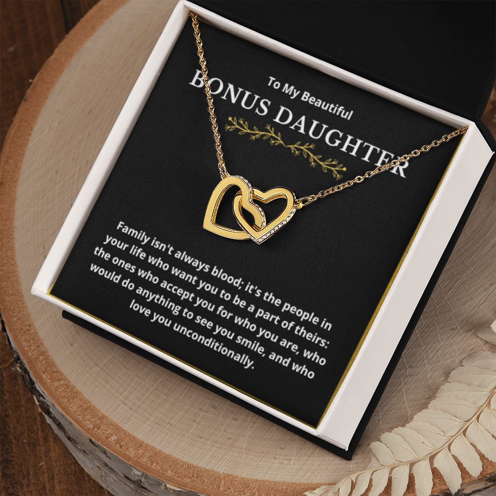 BONUS DAUGHTER gift for step daughter wedding gifts step daughter necklace gift to step daughter from bride groom stepmother BIRTHDAY gift