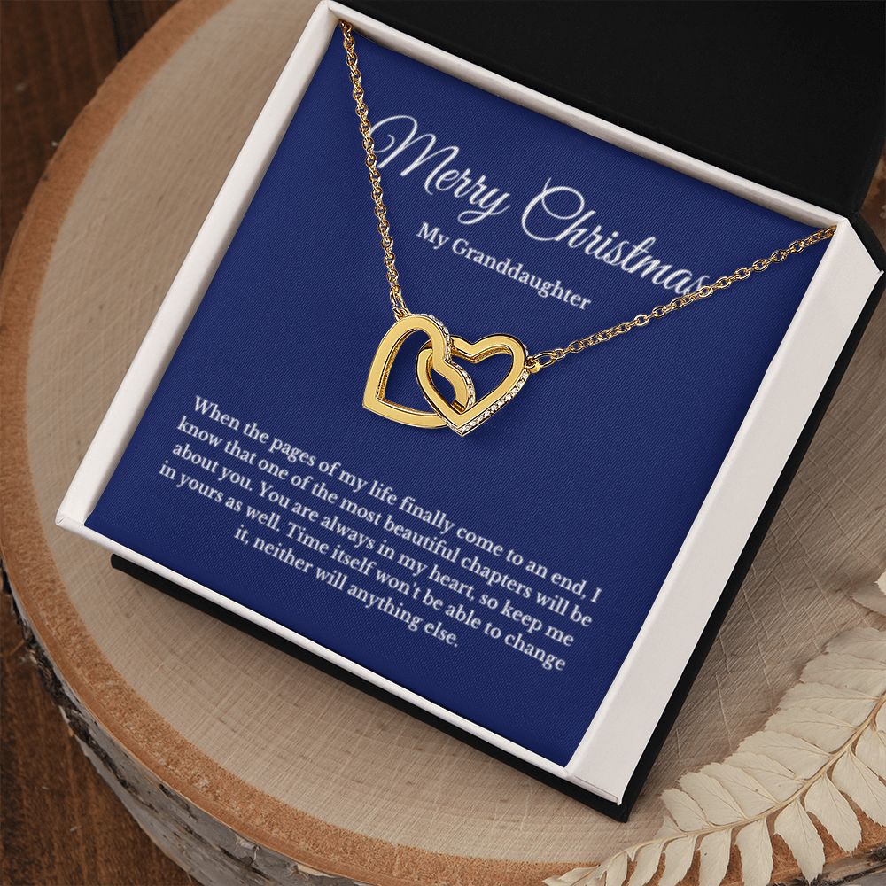 To My Granddaughter Necklace, Granddaughter Gift from Grandpa, Grandma, Birthday Graduation Gift, Christmas Gift for Her