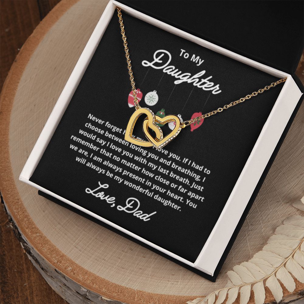 To My Daughter Necklace, Father Daughter Necklace, Father to Daughter Birthday Gift, Gifts to Daughter from Dad
