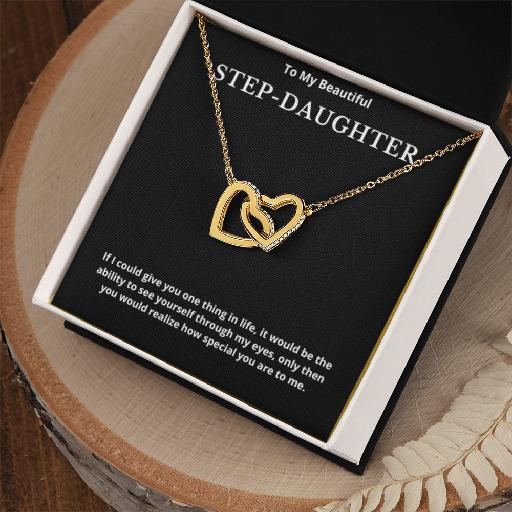 Step Daughter Gift for Step Daughter Bonus Daughter Gift Necklace Blended Family Stepdaughter Gift daughter of Bride Groom wedding gift