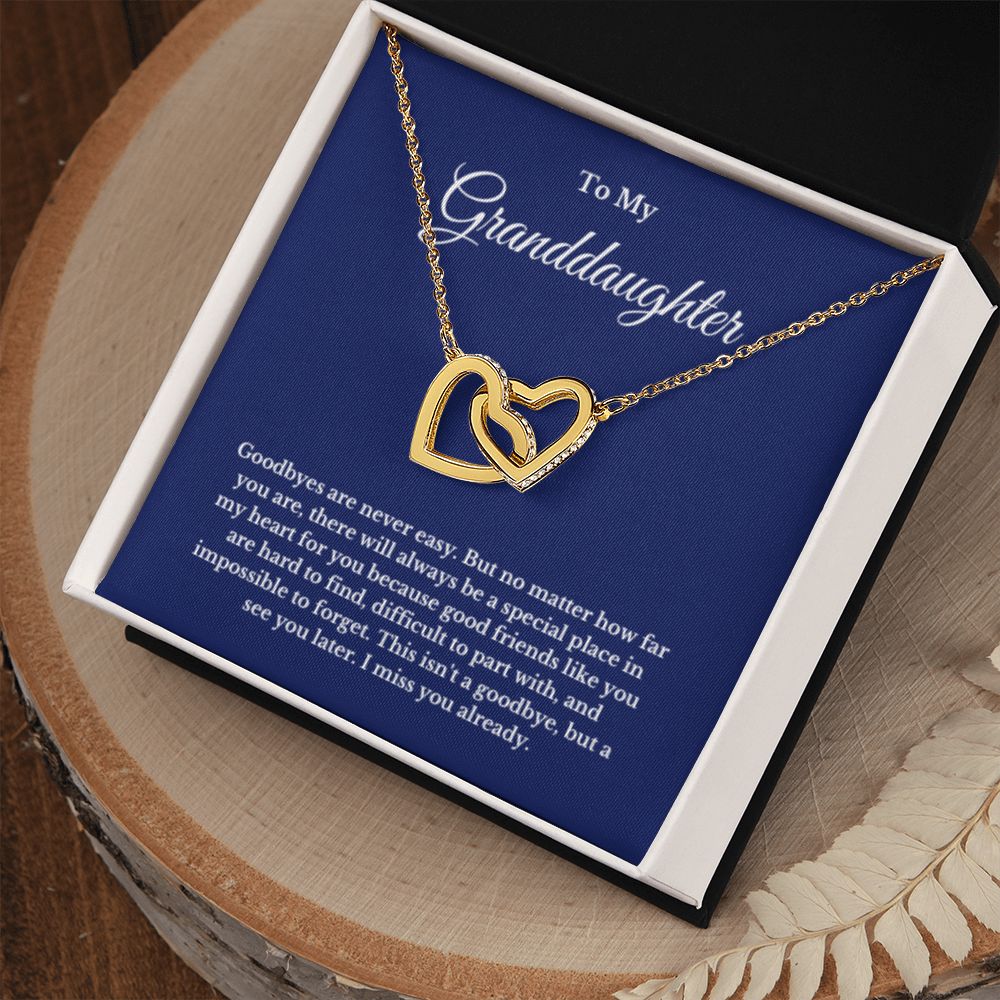 To My Granddaughter Necklace, Granddaughter Gift from Grandpa, Grandma, Birthday Graduation Gift, Christmas Gift for Her