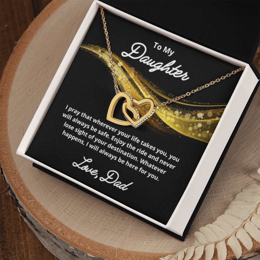 To My Daughter Necklace, Father Daughter Necklace, Father to Daughter Birthday Gift, Gifts to Daughter from Dad