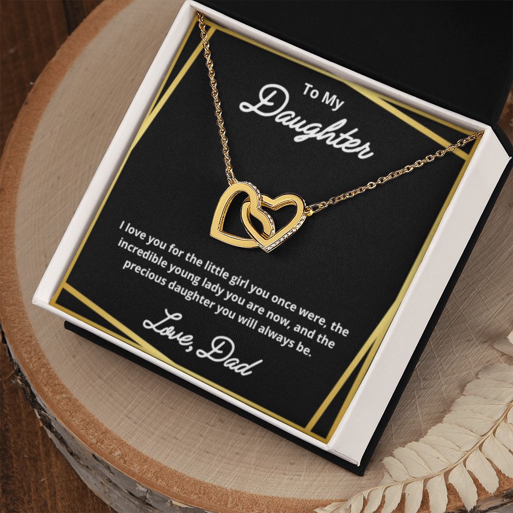 To My Daughter Necklace, Father Daughter Necklace, Father to Daughter Birthday Gift, Gifts to Daughter from Dad