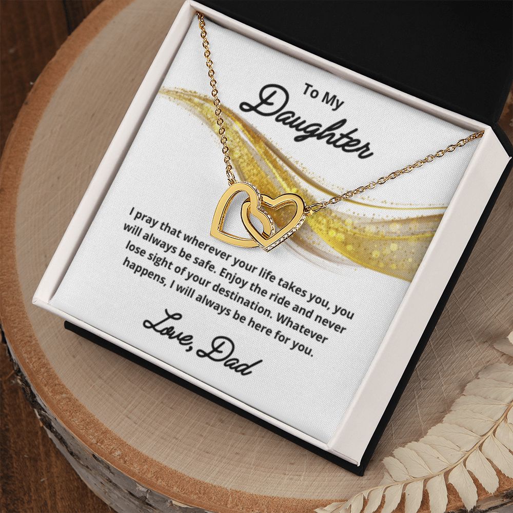 To My Daughter Necklace, Father Daughter Necklace, Father to Daughter Birthday Gift, Gifts to Daughter from Dad