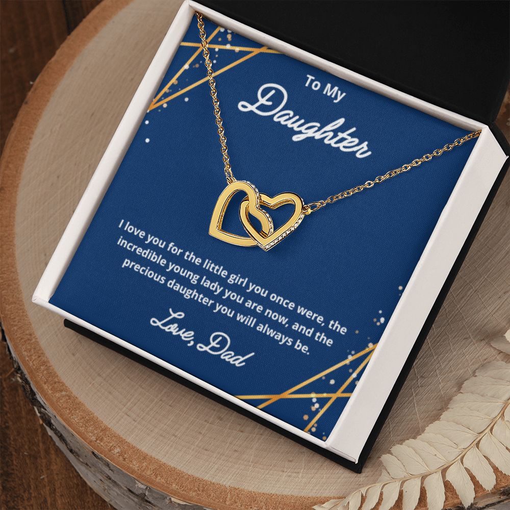 To My Daughter Necklace, Father Daughter Necklace, Father to Daughter Birthday Gift, Gifts to Daughter from Dad