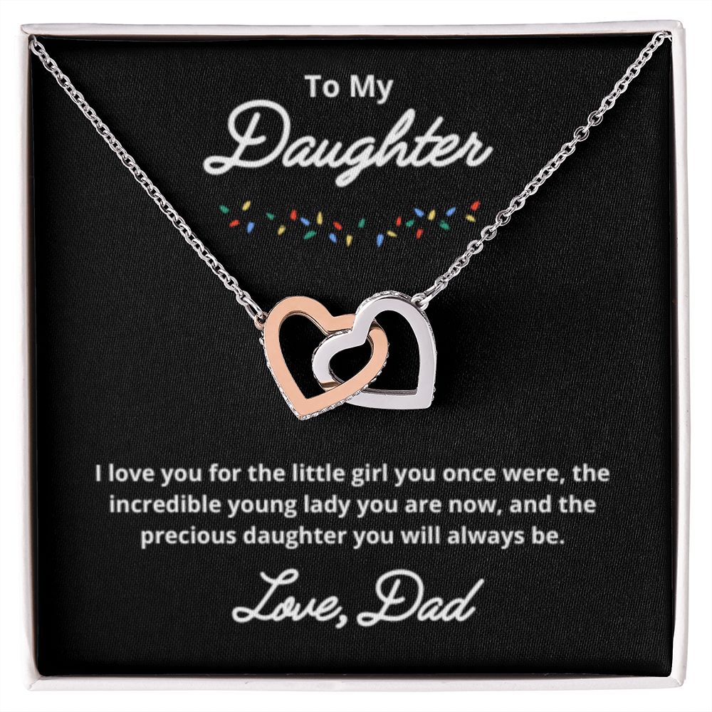 To My Daughter Necklace, Father Daughter Necklace, Father to Daughter Birthday Gift, Gifts to Daughter from Dad