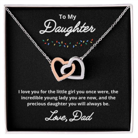 To My Daughter Necklace, Father Daughter Necklace, Father to Daughter Birthday Gift, Gifts to Daughter from Dad