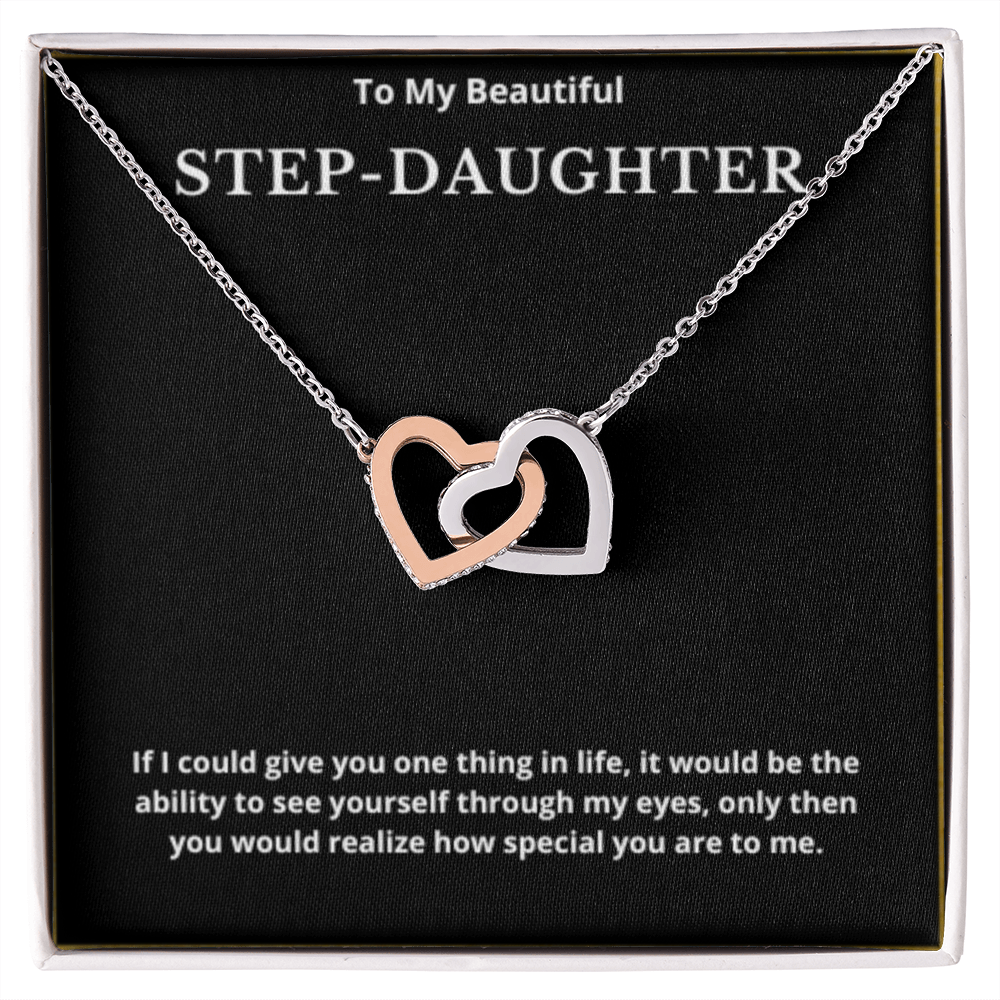 Step Daughter Gift for Step Daughter Bonus Daughter Gift Necklace Blended Family Stepdaughter Gift daughter of Bride Groom wedding gift