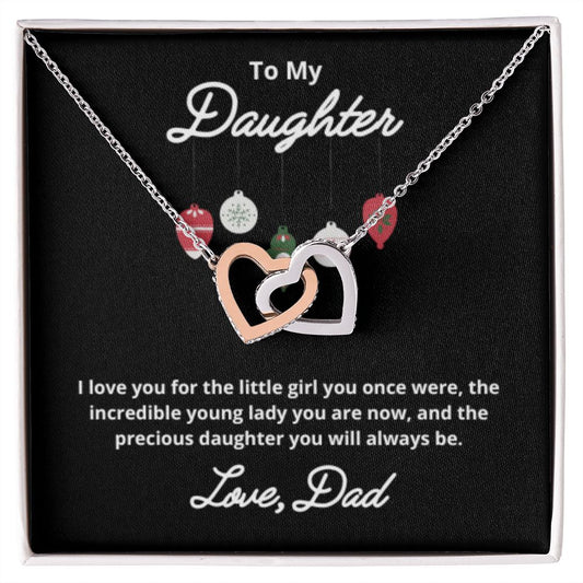 To My Daughter Necklace, Father Daughter Necklace, Father to Daughter Birthday Gift, Gifts to Daughter from Dad