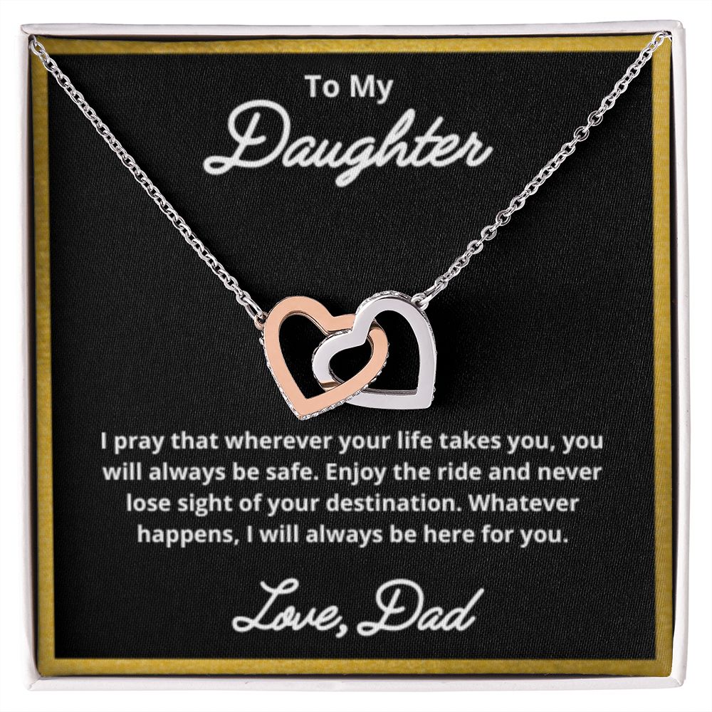 To My Daughter Necklace, Father Daughter Necklace, Father to Daughter Birthday Gift, Gifts to Daughter from Dad