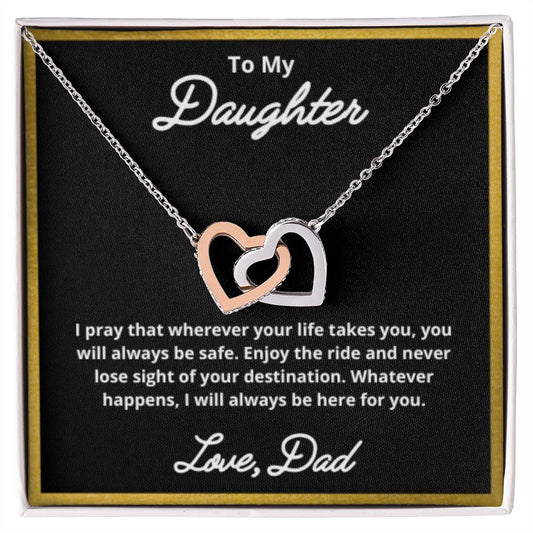 To My Daughter Necklace, Father Daughter Necklace, Father to Daughter Birthday Gift, Gifts to Daughter from Dad